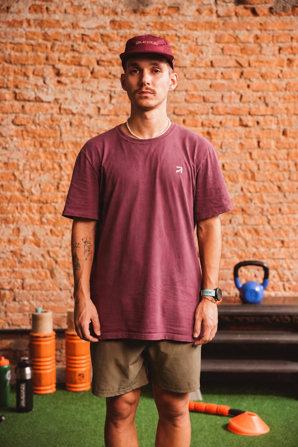 Camiseta Correr - Bordô