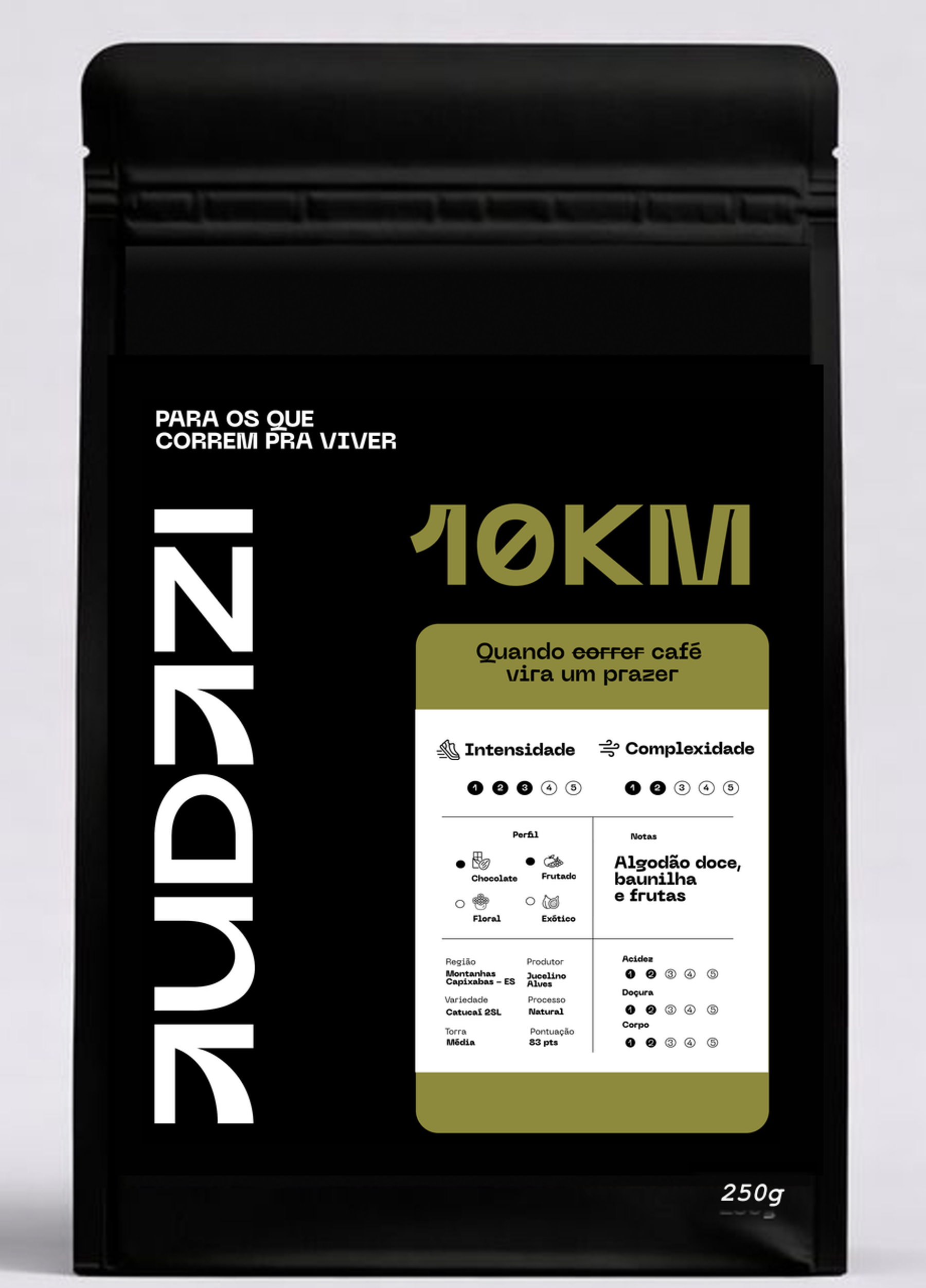 Audazi 10KM - frente da embalagem